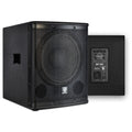 18 inch 3000W Powered PA DJ Subwoofer with Class-D Amplifier, Black R7996