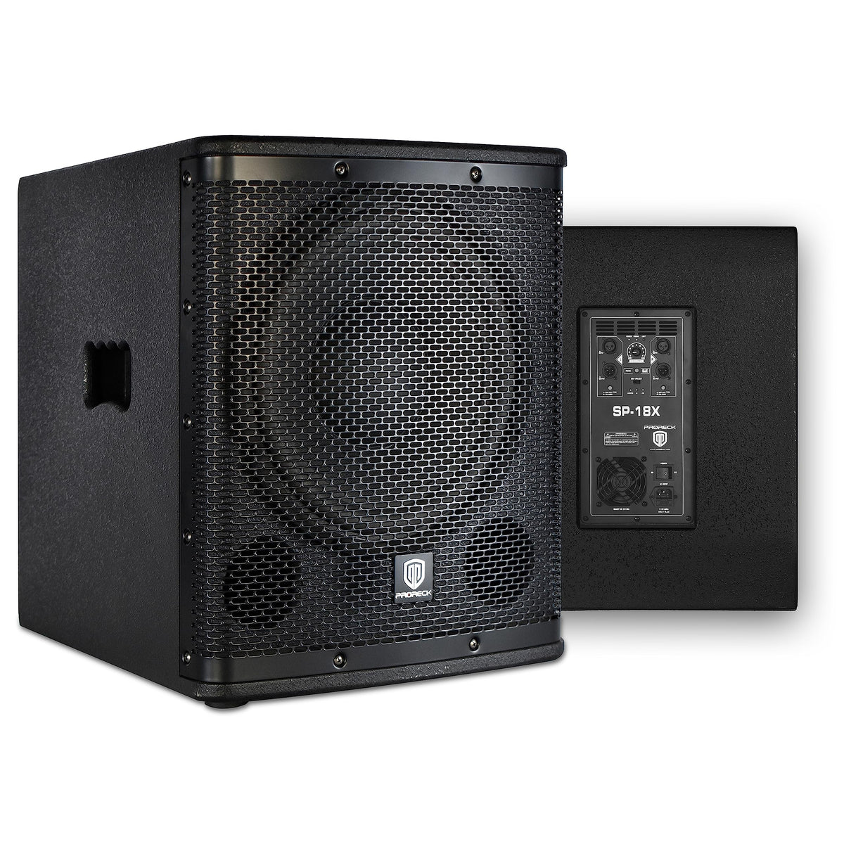 18 inch 3000W Powered PA DJ Subwoofer with Class-D Amplifier, Black R7996