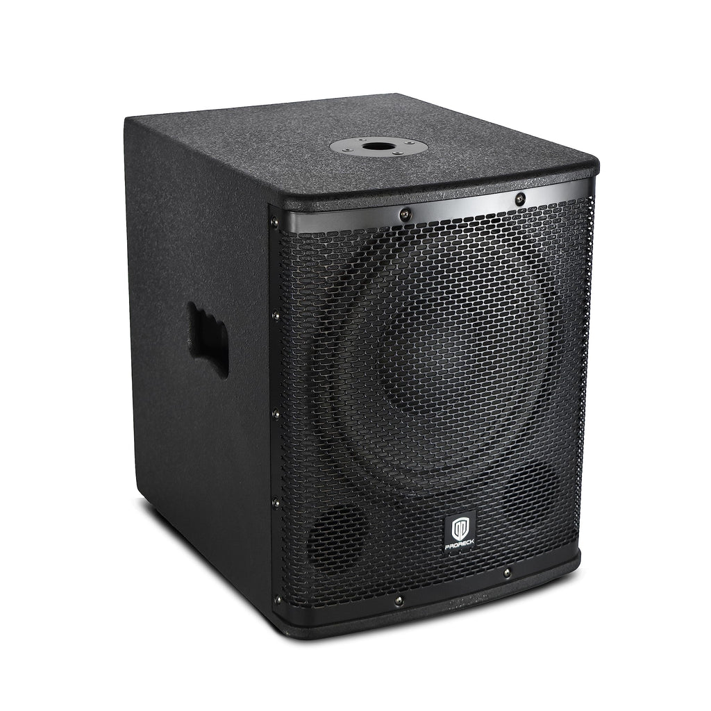 18 inch 3000W Powered PA DJ Subwoofer with Class-D Amplifier, Black R7996