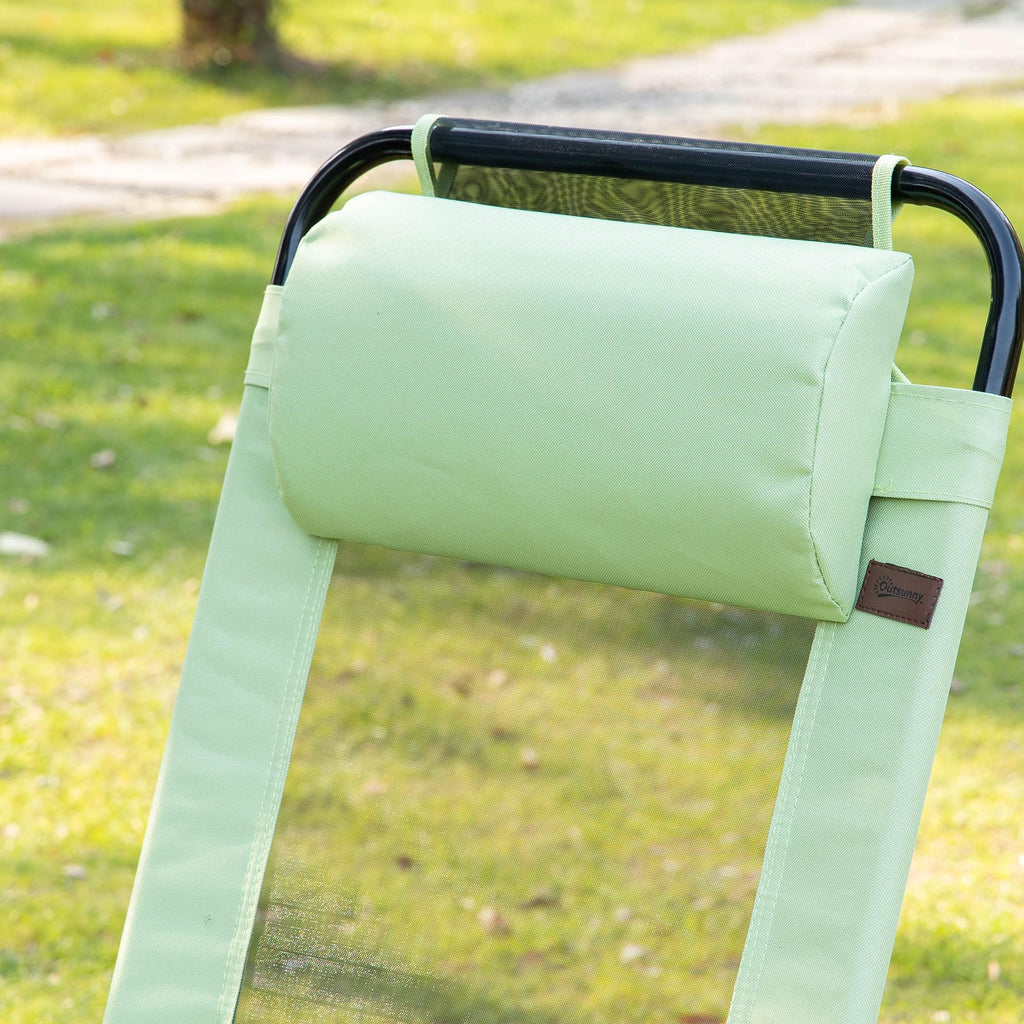 Folding Patio Dining Chairs Set of 2 Green S926842